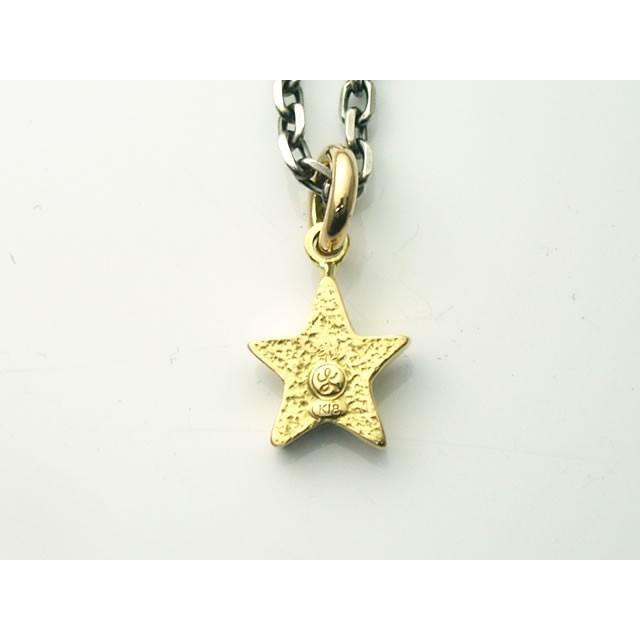 【シルバーアクセサリーラブクラフト】１８金製の五芒星（ペンタグラム）ペンダントトップ（小サイズ）スモール【１８金製イエローゴールド】の画像