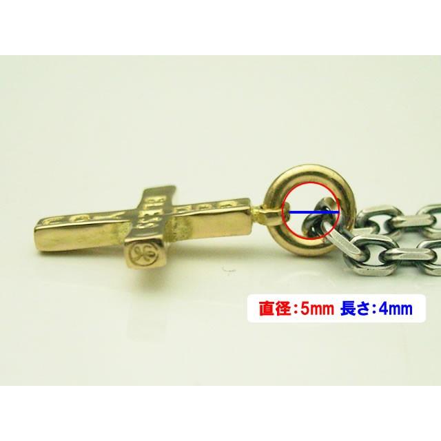 【シルバーアクセサリーラブクラフト】18金製　ＧＢＹクロスペンダントトップ（ショートサイズ）【１８金製イエローゴールド】の画像
