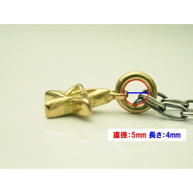 【シルバーアクセサリーラブクラフト】１８金製の五芒星（ペンタグラム）ペンダントトップ（中サイズ）ミディアム【１８金製イエローゴールド】の画像