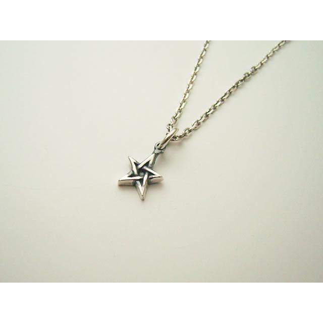 シルバーアクセサリー】五芒星（小）ペンダントトップ : シルバー 