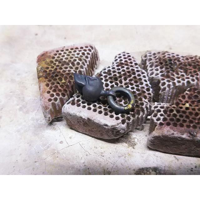 【18Kゴールド】１８金製のスカルペンダントトップ【ドクロ、ガイコツ】の画像