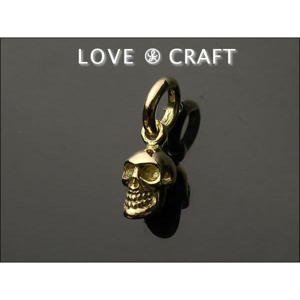 【18Kゴールド】１８金製のスカルペンダントトップ【ドクロ、ガイコツ】の画像