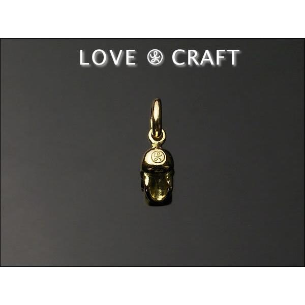 【18Kゴールド】１８金製のスカルペンダントトップ【ドクロ、ガイコツ】の画像