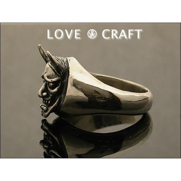 シルバーアクセサリー ラブクラフト】 般若印代リング 【和柄リング