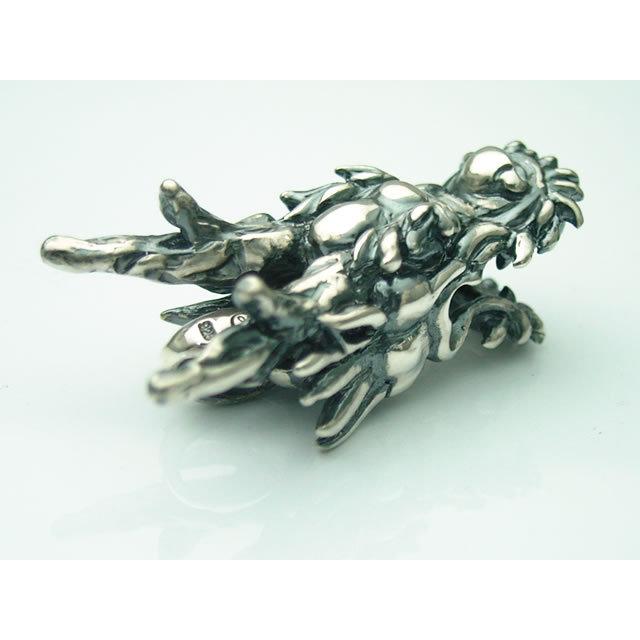 ハンドメイド　シルバーアクセサリー　龍　ペンダントトップ シルバーアクセサリー】画龍ペンダントトップ【送料無料】 : シルバー