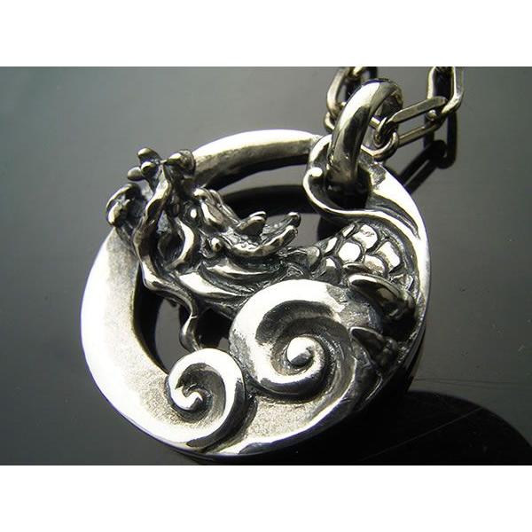 シルバーアクセサリー】龍巻（たつまき）ペンダントトップ【和柄