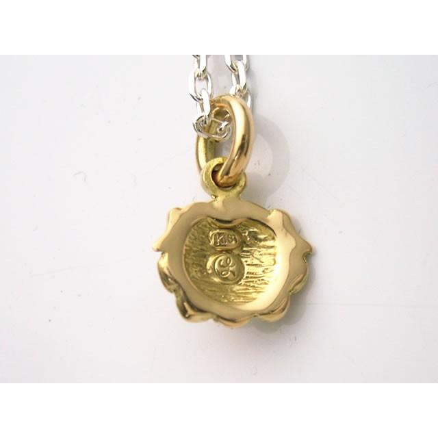 シルバーアクセサリー ラブクラフト】18金製の唐獅子ペンダント  