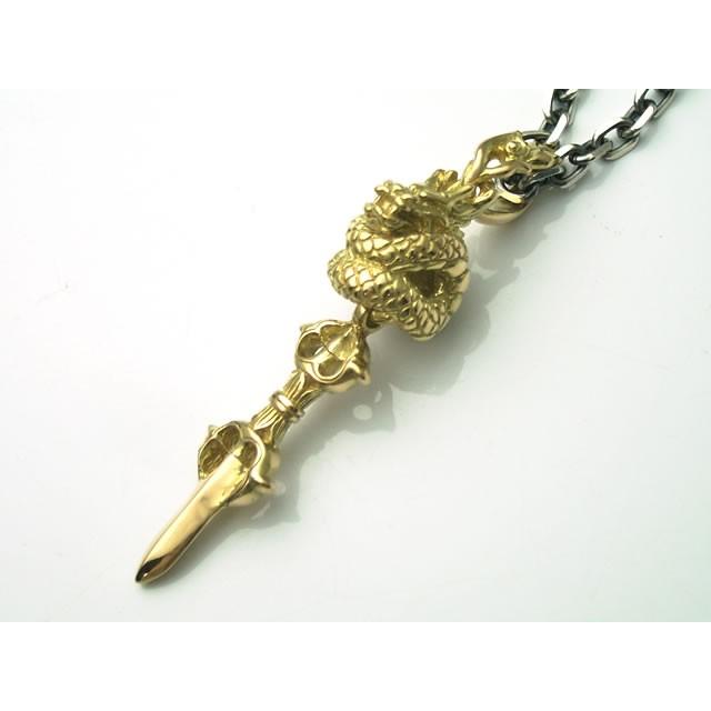 シルバーアクセサリー ラブクラフト】倶利伽羅剣ペンダント シルバーアクセサリー ラブクラフト】倶利伽羅剣ペンダント