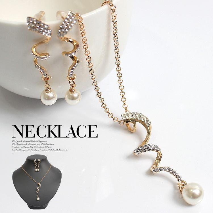 パーティー ネックレス ピアスセット パールネックレス 結婚式 ネックレス レディース セット ゴールド パーティードレス通販クレア Ca757c パーティードレス通販 Claire 通販 Yahoo ショッピング