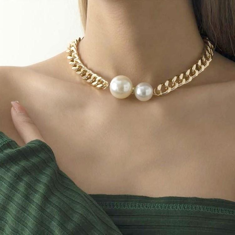 ネックレス チェーン シルバー ゴールドチェーン パール ネックレス チェーン シルバー ゴールドチェーン パール