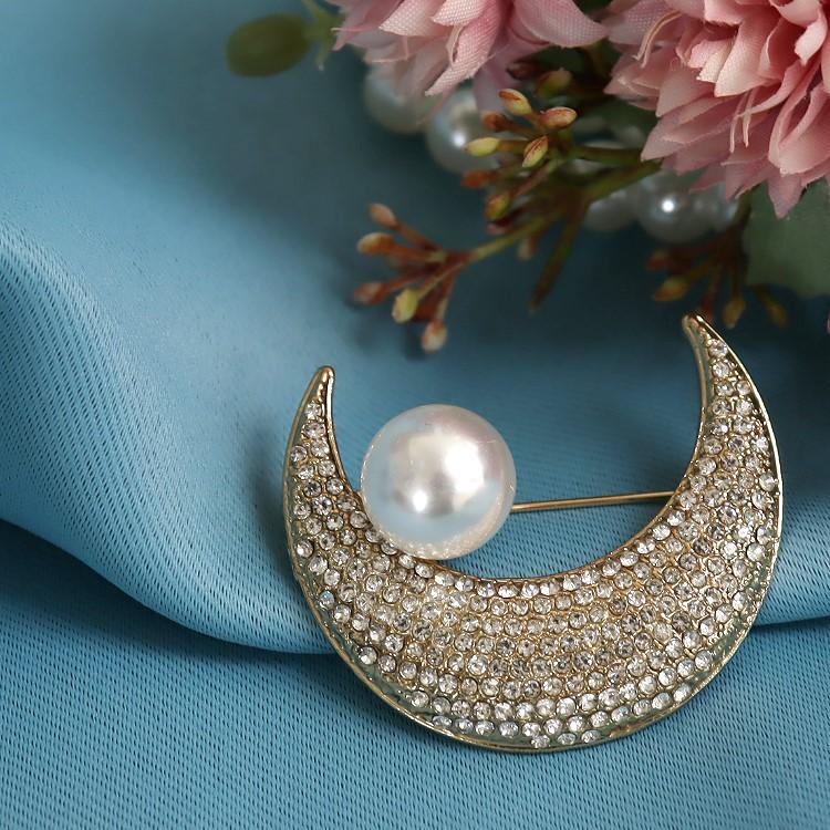 ブローチ 一粒パール 結婚式 入学式 卒業式 コサージュ ストールピン  