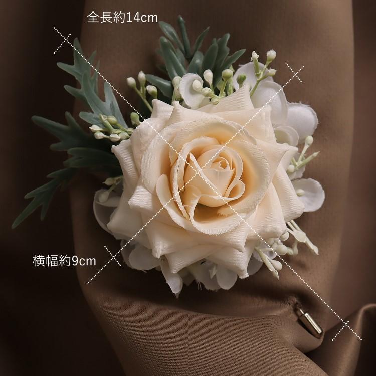 ローズ コサージュ 造花 フラワーアレンジメント 結婚式 入学式 卒業式