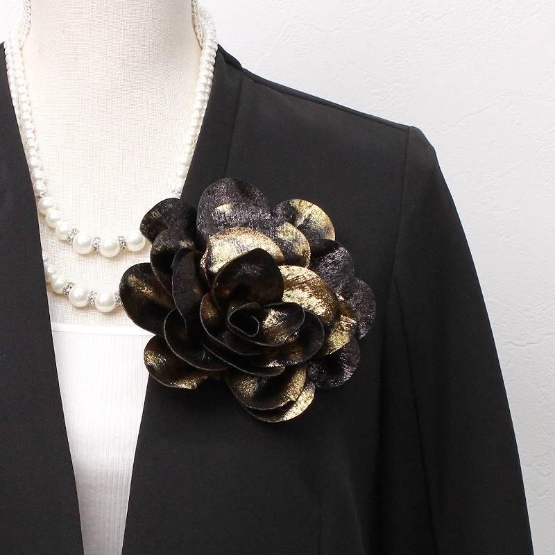 コサージュ 大きめサイズ ヘアクリップ付き ピンタイプ 入学式 卒業式