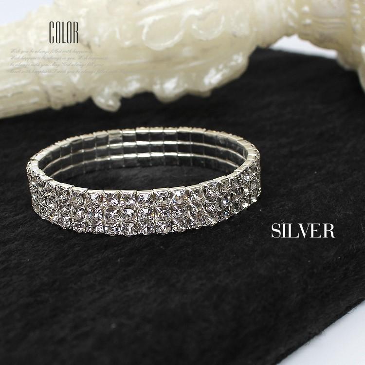 ブレスレット レディース バングル 3連ラインストーン ゴムバングル レディース シルバー クリスマス プレゼント 女性 ギフト パーティードレス通販クレア Cbh0991k パーティードレス通販 Claire 通販 Yahoo ショッピング