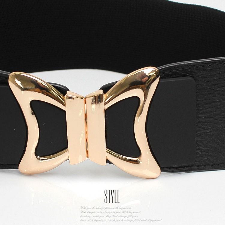 d.i.a. ベルト 黒 ゴールド スターバックル 太ベルト チャーム付き