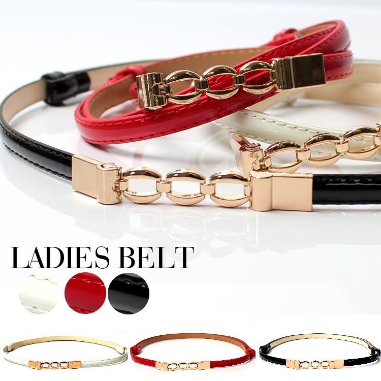 ベルト レディース 細ベルト エナメルベルト 白 赤 黒 レディース サイズ調整が自由自在 パーティードレス 通販クレア 2本セットで割引価格 Cbl6015d パーティードレス通販 Claire 通販 Yahoo ショッピング