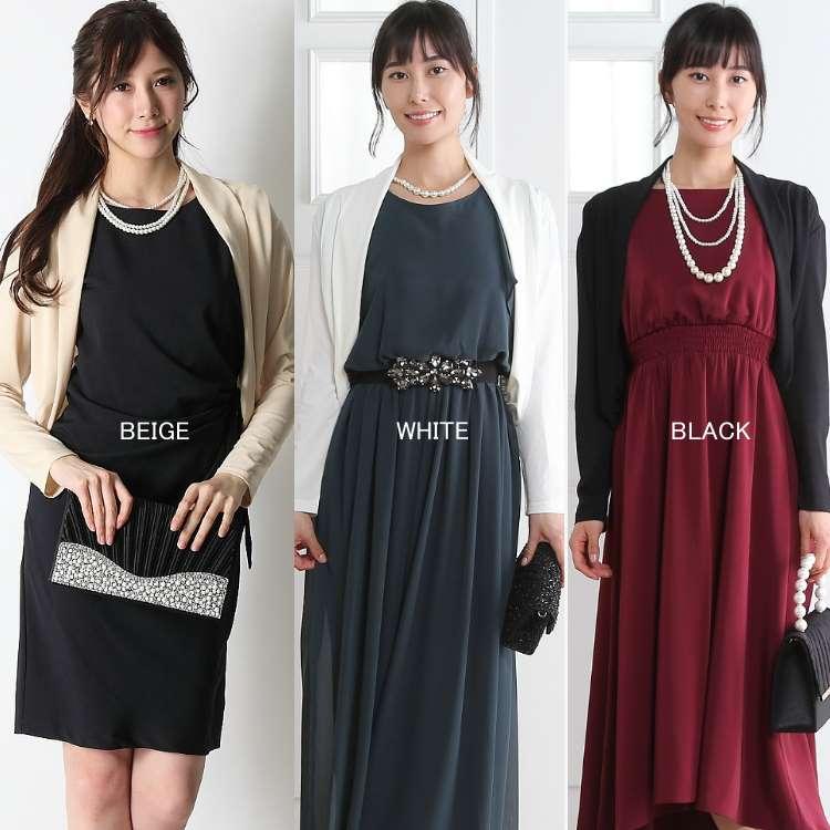 ボレロ カーディガン 結婚式 長袖 フォーマル ジャケット パーティー