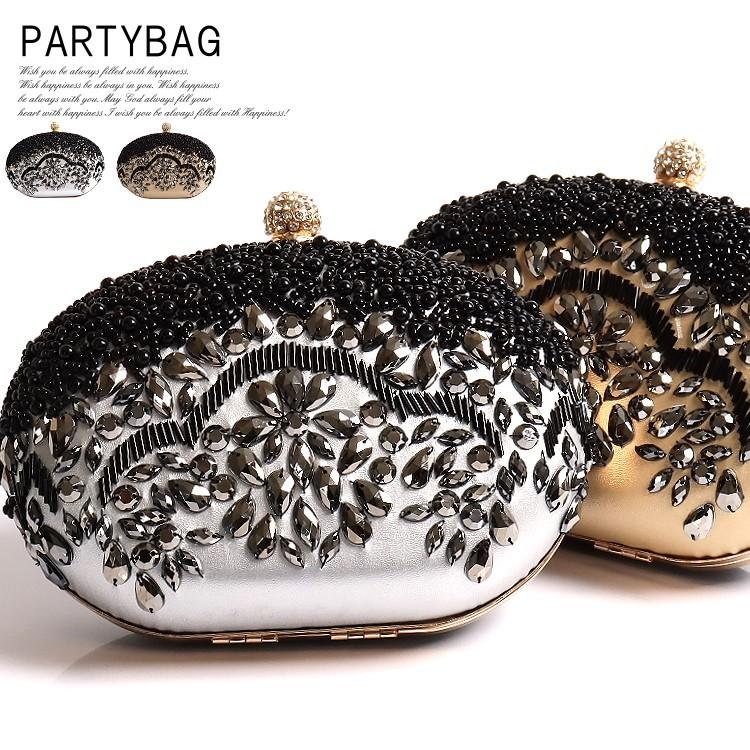 未使用品！豪華！VOICEMAIL ビーズ装飾 ゴールドパーティーバッグ 楽天市場】全12色 パーティーバッグ ビーズ 刺繍 結婚式 バッグ 大きめ