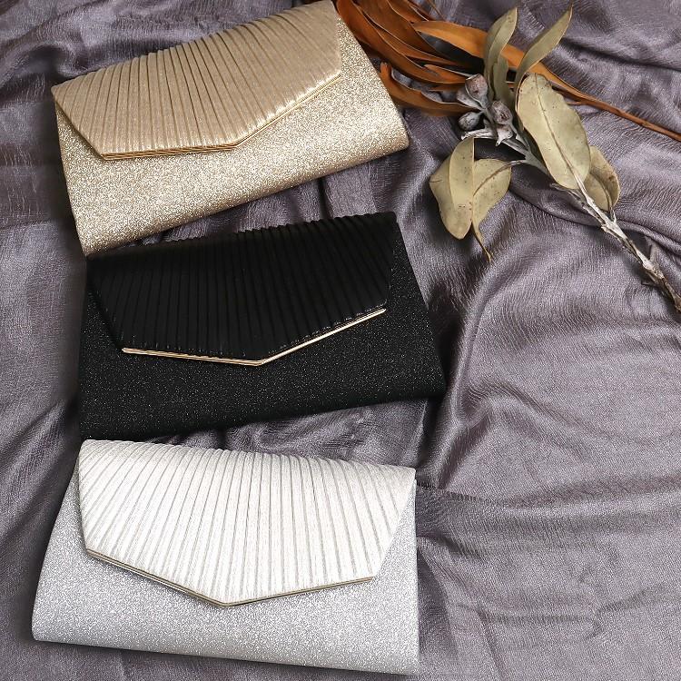 パーティーバッグ 結婚式 クラッチバッグ レディース シャイニー ラメ