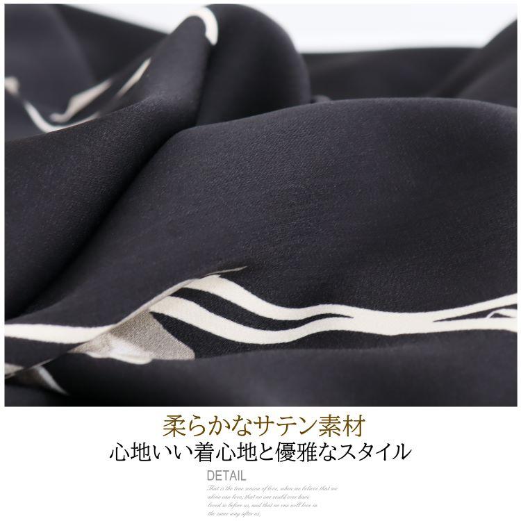 パーティードレス 大きいサイズ 花柄プリント 結婚式ワンピース 袖あり