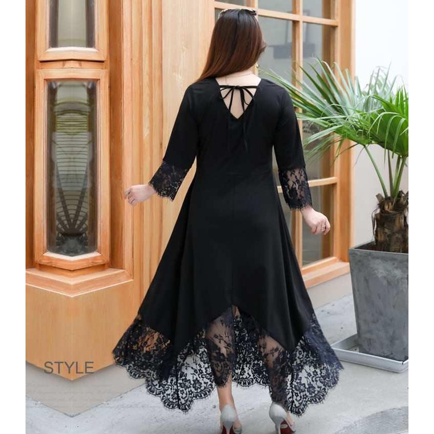 結婚式 ワンピース ロング 袖あり レース 黒 大きいサイズ 代 30代 40代 50代 パーティードレス ロングドレス 春夏 発表会 大人 同窓会 服装 Cm8065y パーティードレス通販 Claire 通販 Yahoo ショッピング