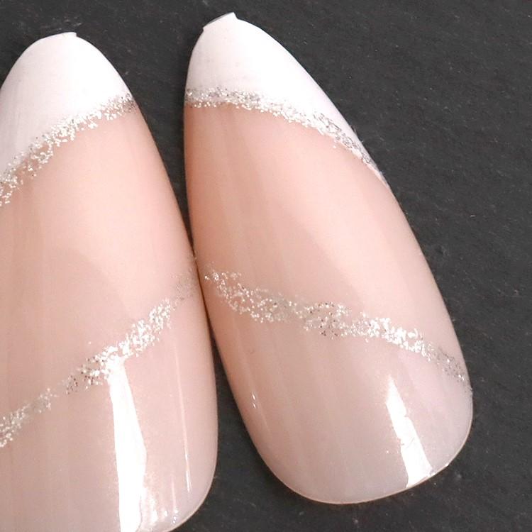 ネイルチップ シールタイプ つけ爪 ネイルシール 貼るだけ アーモンド