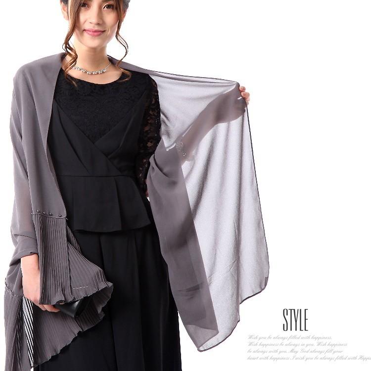 大判ショール 結婚式 ストール パーティー ショール 結婚式 パール シフォン プリーツ プレゼント 女性 ギフト パーティードレス通販クレア Cs515c パーティードレス通販 Claire 通販 Yahoo ショッピング