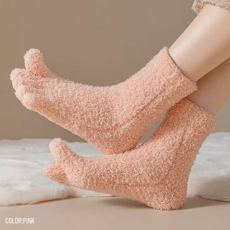 5本指ソックス レディース もこもこ 靴下 ルームソックス パイル 厚手 つま先まで暖かい フリーサイズ 女性用 |  | 19