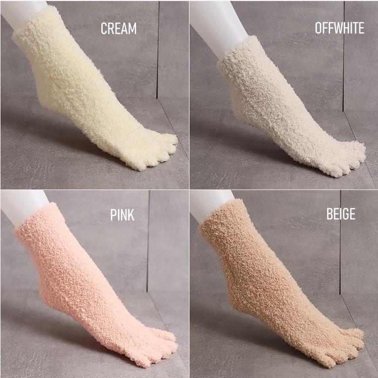 5本指ソックス レディース もこもこ 靴下 ルームソックス パイル 厚手 つま先まで暖かい フリーサイズ 女性用 |  | 12