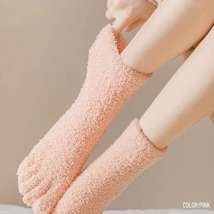 5本指ソックス レディース もこもこ 靴下 ルームソックス パイル 厚手 つま先まで暖かい フリーサイズ 女性用 |  | 15