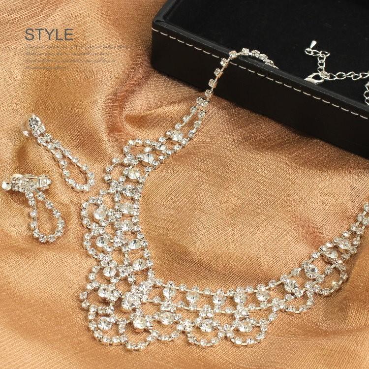 ネックレス レディース 結婚式 パーティー 選べるピアス イヤリングセット 発表会 二次会 ウエディングアクセサリー |  | 13