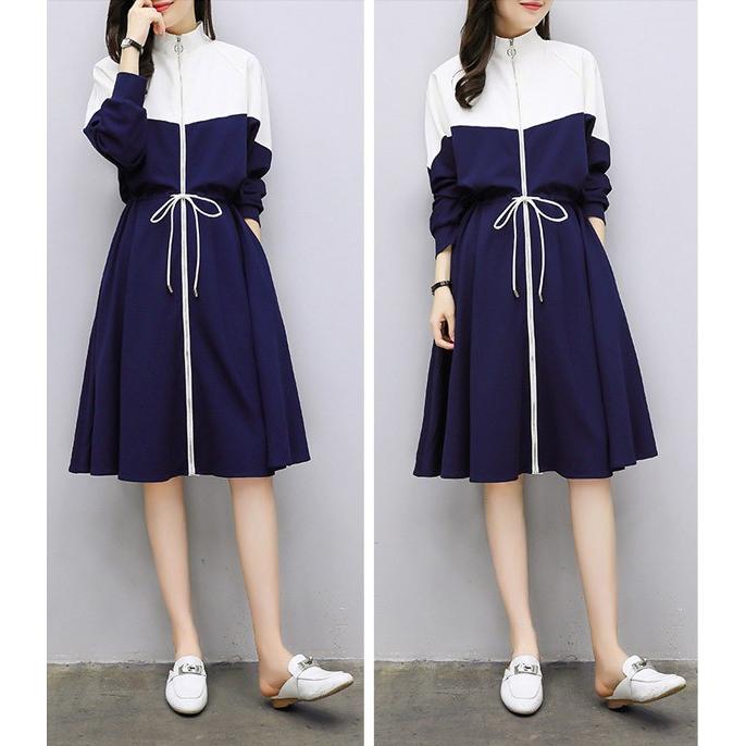 スポーティー デザイン カジュアル セレブ 膝丈 Aライン 長袖 ワンピース レディース 送料無料 J1737ba Love Girls 通販 Yahoo ショッピング