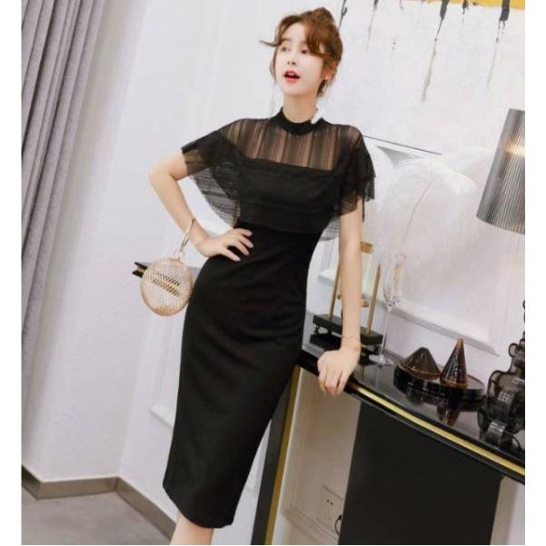 レディース ドレス ワンピース パーティードレス お呼ばれ 二次会 結婚式 半袖 タイトワンピース シースルー 118 Kcompany 通販 Yahoo ショッピング