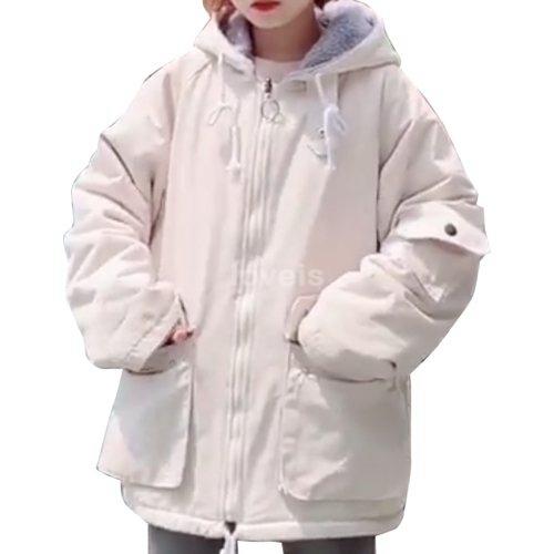 定休日以外毎日出荷中 フーデッドジャケット モッズコート ショート丈 かわいい レディース ファー カジュアル アウター 秋冬 デイリー モッズ ミリタリーコート カラー アプリコット Www Oroagri Eu