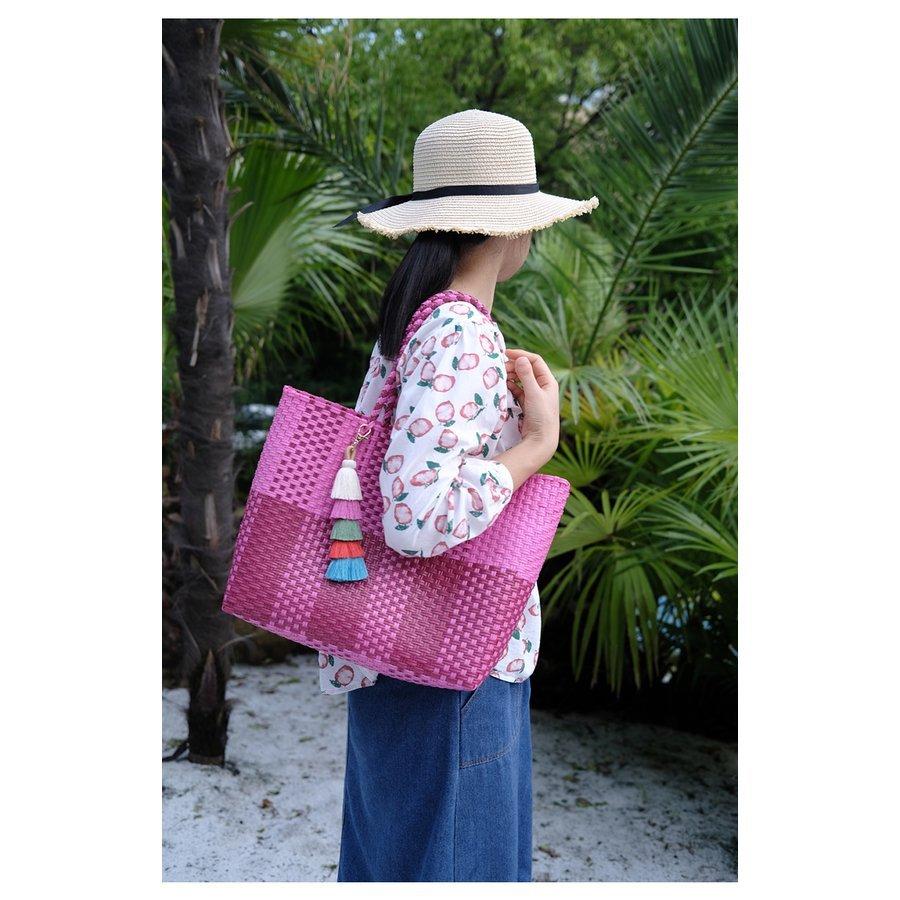 メルカドバッグ マルシェバッグ Lサイズ エコバッグ 買い物バッグ 軽量 カゴバッグ 大容量 トートバック かごバック 編み込み メキシコ 21セール