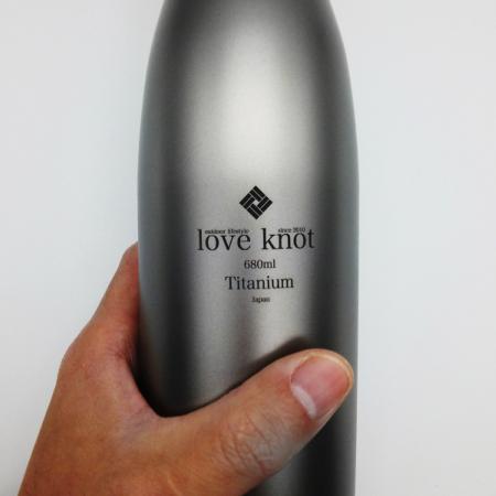 父の日ギフト LOVEKNOT チタン酒筒（ボトル） 680ml チタン製 水筒