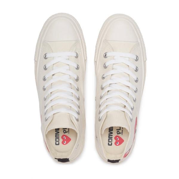 国内正規品 プレイ コムデギャルソン x コンバース Wネーム スニーカー PLAY COMME des GARCON CONVERSE メンズ レディース ハイカット｜loveletters｜06