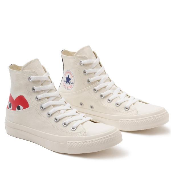 国内正規品 プレイ コムデギャルソン x コンバース Wネーム スニーカー PLAY COMME des GARCON CONVERSE メンズ レディース ハイカット｜loveletters｜08