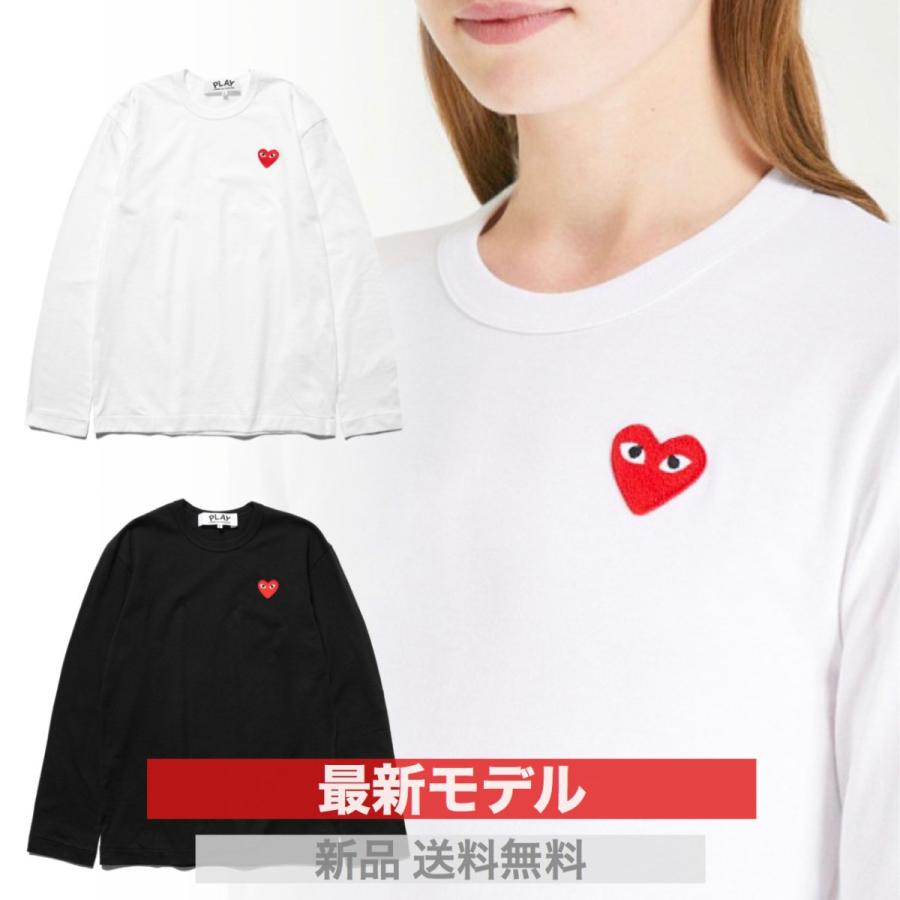 プレイ コムデギャルソン ロンT レッドハート カットソー レディース PLAY COMME des GARCON 長袖 :PLAY-LONG