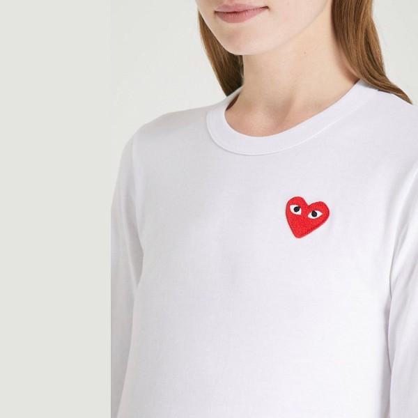 PLAY COMME des GARCONS プレイ コムデギャルソン ロンT レッド PLAY COMME des GARCONS プレイ コムデギャルソン ロンT レッド