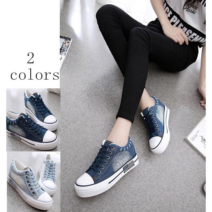 スニーカー レディース インヒール 厚底スニーカー シンプル シューズ 疲れにくい カジュアル 滑り止め 靴 美脚 S68fb Loveliness 通販 Yahoo ショッピング