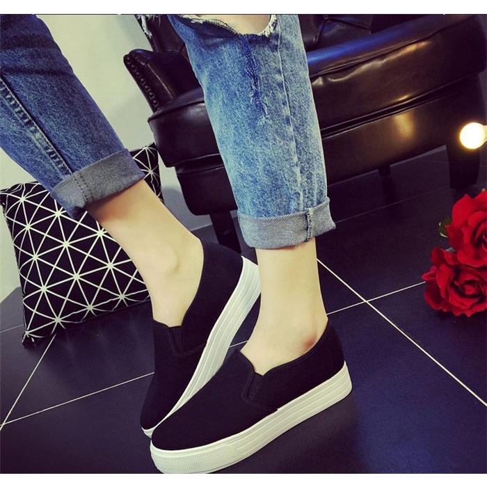 スニーカー レディース スリッポン ローファー 厚底 スニーカー スリッポン 靴 レディース カジュアルシューズ S68fx Loveliness 通販 Yahoo ショッピング