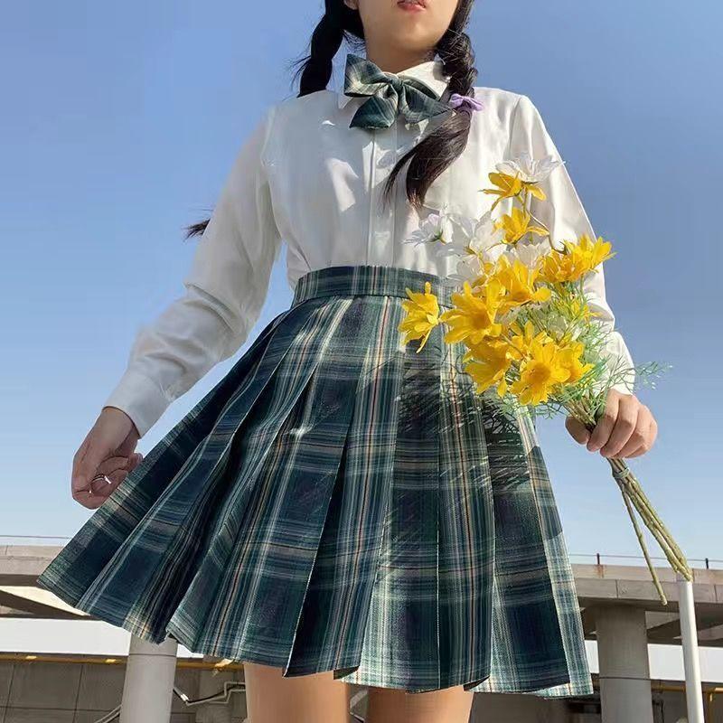 制服 スカート チェック セーラー服  チェック柄 ミニスカート 入学式 女子高生 学生服 プリーツスカート コスプレ コスチューム JK 女子高生 私服｜loveliness｜06