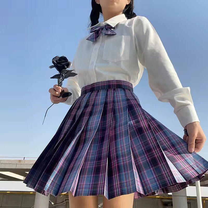 制服 スカート チェック セーラー服  チェック柄 ミニスカート 入学式 女子高生 学生服 プリーツスカート コスプレ コスチューム JK 女子高生 私服｜loveliness｜09