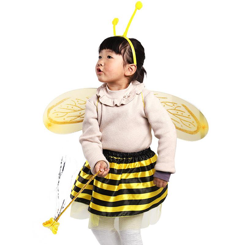 羽根 妖精 ミツバチ翼 ハロウィン ４点セットダンス衣装 キッズダンス 子供用 仮装 女の子 キッズ コスチューム 衣装 文化祭 S68ws Loveliness 通販 Yahoo ショッピング