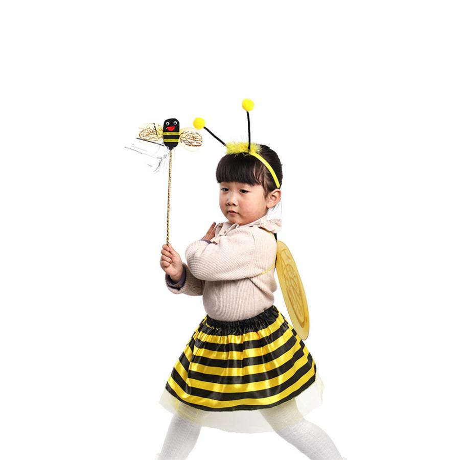 羽根 妖精 ミツバチ翼 ハロウィン ４点セットダンス衣装 キッズダンス 子供用 仮装 女の子 キッズ コスチューム 衣装 文化祭 S68ws Loveliness 通販 Yahoo ショッピング