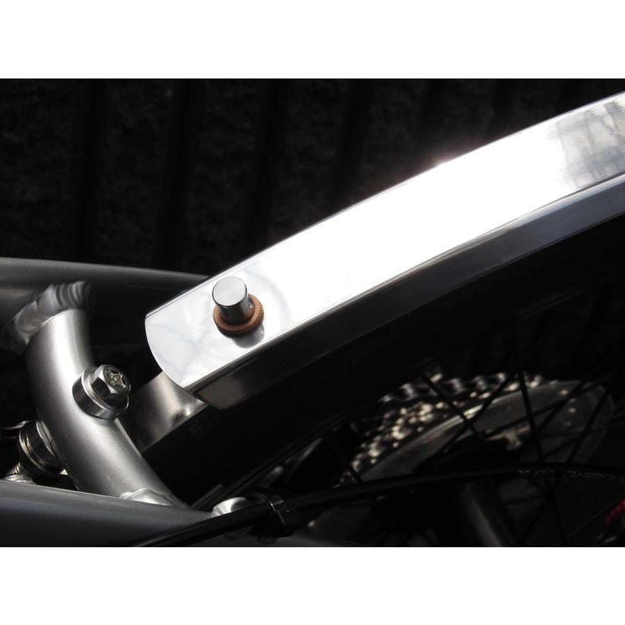 TOP 自転車 フェンダー ブラック マッドガード 泥除け 泥よけ アルミ