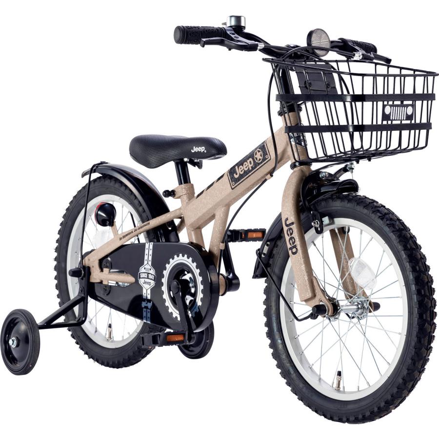 【超美品】Jeep ブランド幼児用自転車「JE-16」補助輪付き Jeep（ジープ） 組立済 完成品 子供用自転車 18インチ 16インチ JE-16