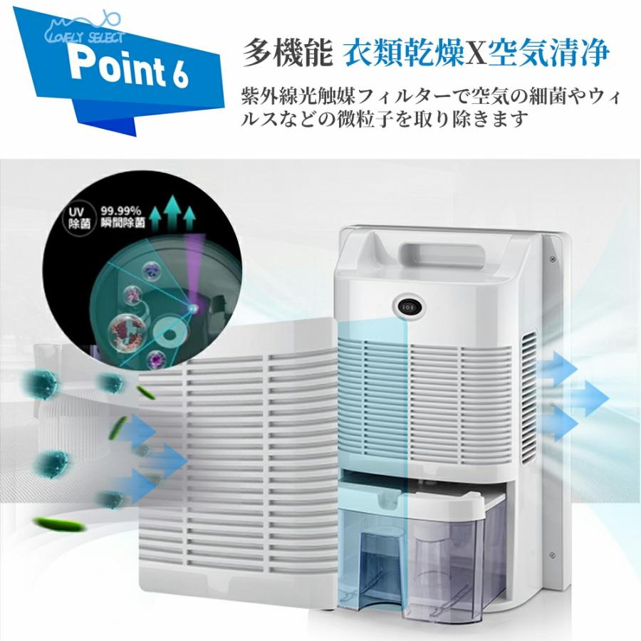 除湿機 衣類乾燥 静音 家庭用 コンプレッサー式 空気清浄機 電気