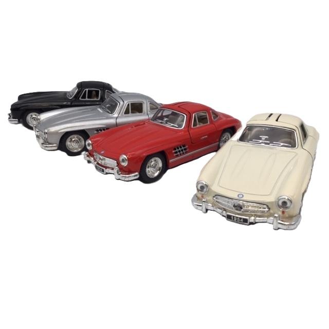 1960年代 クラシックカー 赤とクリーム色 ミニカー ミニカー お得な4色コンプリートセット 1/36 1954 メルセデス ベンツ